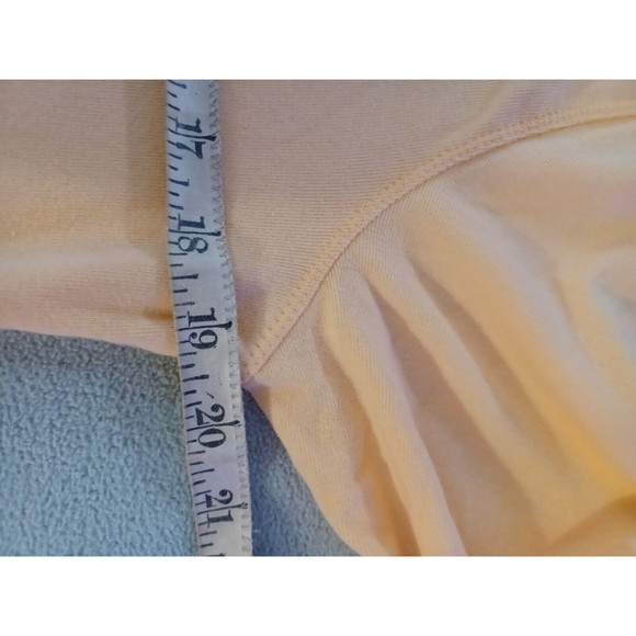 Faded Glory Stretch Womens Long Sleeve  T-Shirt light orange Size Large - Picture 3 of 5